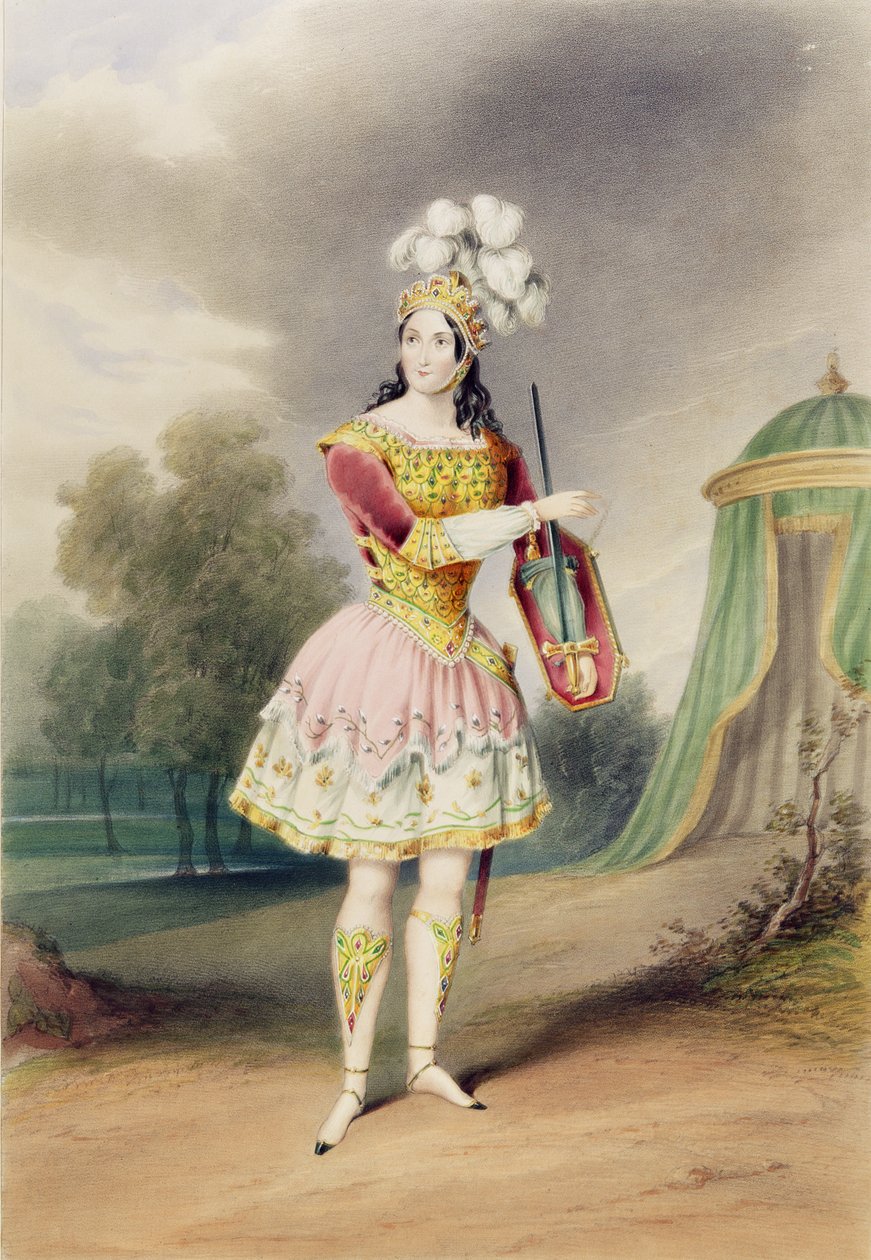 `वेलेंटाइन और ऑरसन, 1843 में एलिगेंटाइन के रूप में लुईसा फेयरब्रथर द्वारा अंग्रेजी स्कूल