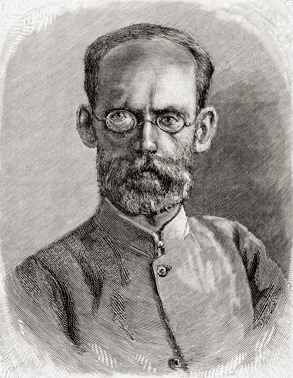 मेहमत एमिन पाशा, 1890 (लकड़ी की नक्काशी) द्वारा अंग्रेजी स्कूल