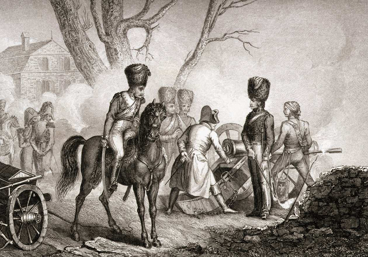 18 फरवरी 1814 को नेपोलियन (1769-1821) मोंटेरेउ-सुर-योने में द्वारा अंग्रेजी स्कूल