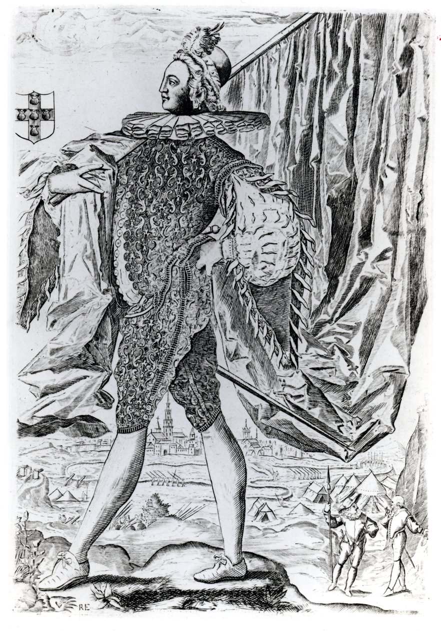 जॉर्ज विलियर्स का पोर्ट्रेट, रेनॉल्ड एल्सट्रैक (1571-c.1630) द्वारा उत्कीर्ण बकिंघम का पहला ड्यूक (1592-1628) द्वारा अंग्रेजी स्कूल
