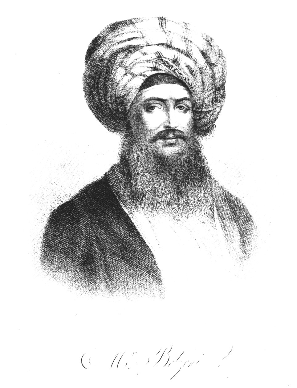 गियोवन्नी बतिस्ता बेलज़ोनी का चित्र (1778-1823) द्वारा अंग्रेजी स्कूल