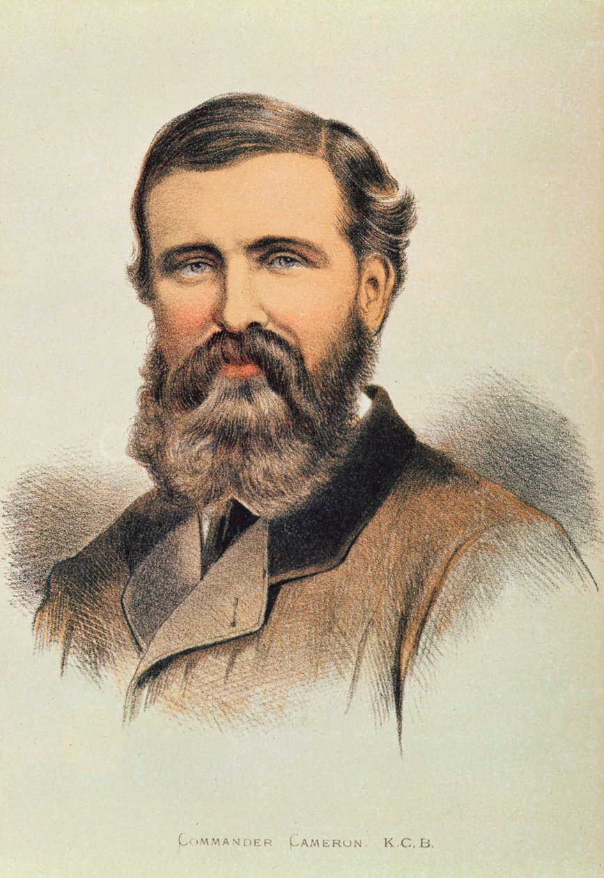 अंग्रेजी खोजकर्ता वेर्ने लवेट कैमरन (1844-94) का पोर्ट्रेट द्वारा अंग्रेजी स्कूल