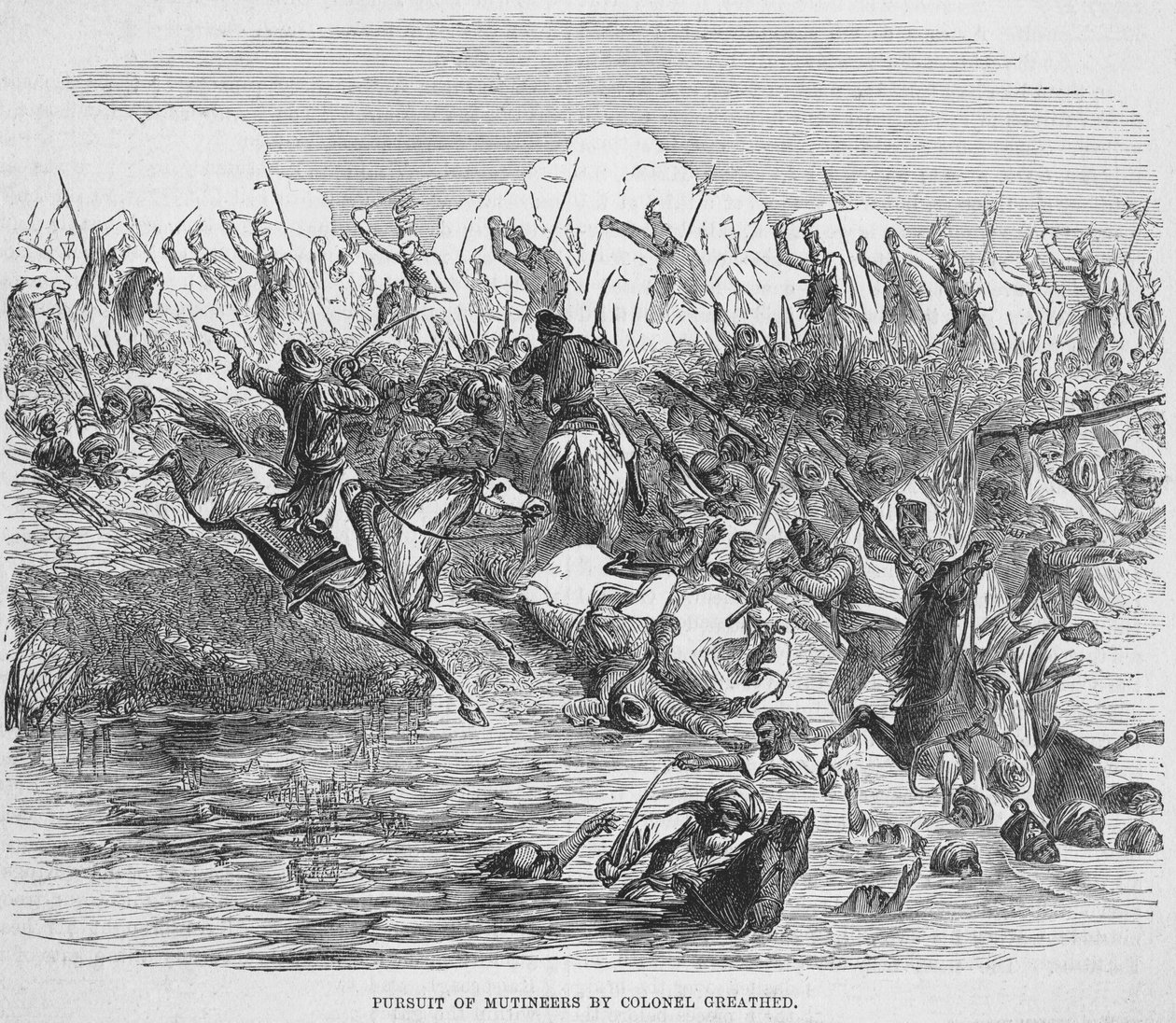 1857 के कर्नल ग्रीथेड द्वारा उत्परिवर्ती का पीछा द्वारा अंग्रेजी स्कूल