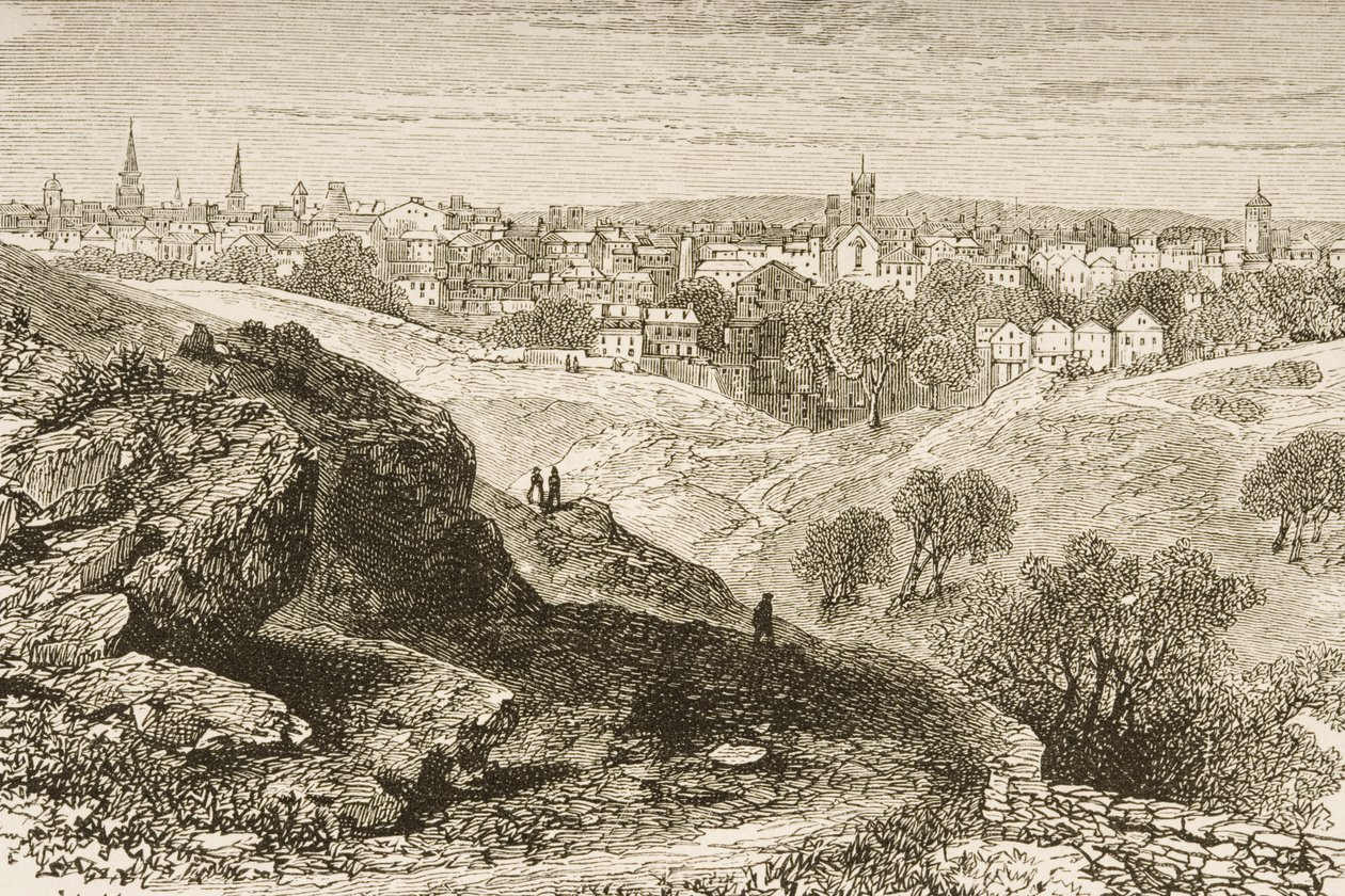 सलेम, धार्मिक ट्रैक्ट सोसाइटी, 1876 द्वारा प्रकाशित &39;अमेरिकन पिक्चर्स&39; से c.1870 में द्वारा अंग्रेजी स्कूल