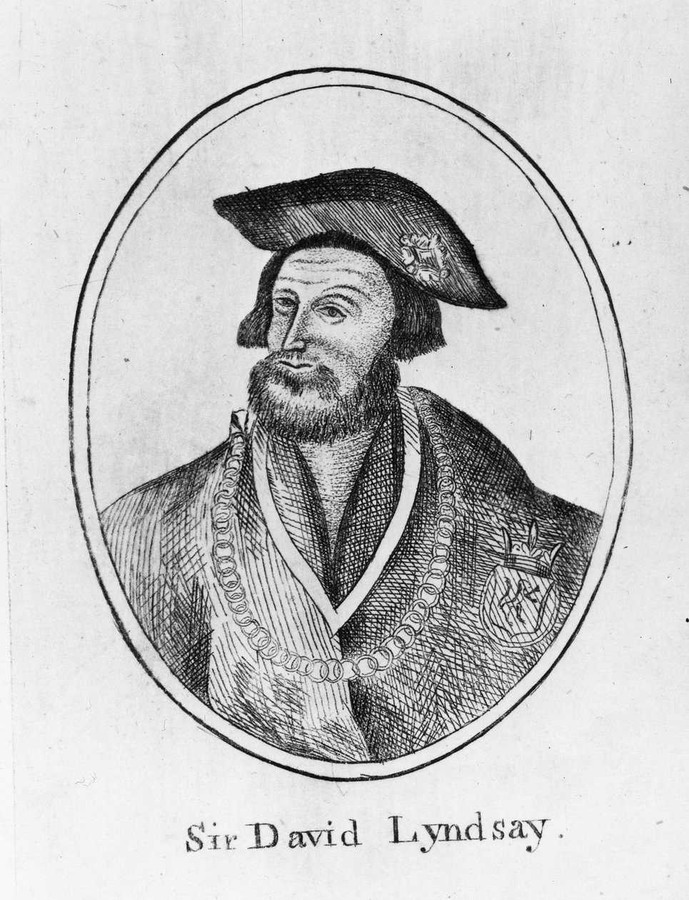 सर डेविड लिंडसे ऑफ द माउंट, 1634 द्वारा अंग्रेजी स्कूल