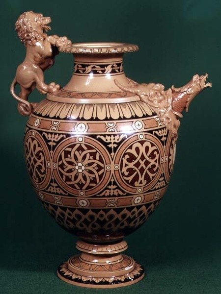 स्टैफ़ोर्डशायर Ewer, 1862 (सिरेमिक) प्रदर्शित द्वारा अंग्रेजी स्कूल