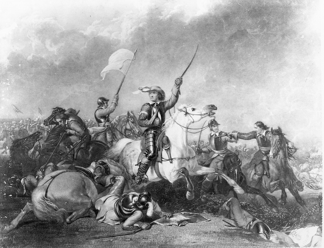 मारस्टन मूर की लड़ाई, 2 जुलाई 1644 द्वारा अंग्रेजी स्कूल
