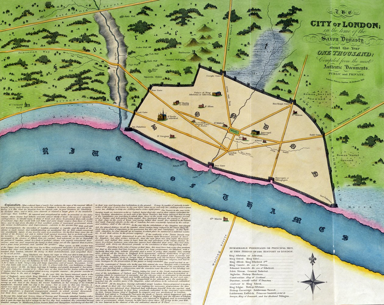 लंदन शहर में सक्सोन राजवंश के समय में, वर्ष एक हजार, पब के बारे में विलियम डार्टन, लंदन द्वारा द्वारा अंग्रेजी स्कूल
