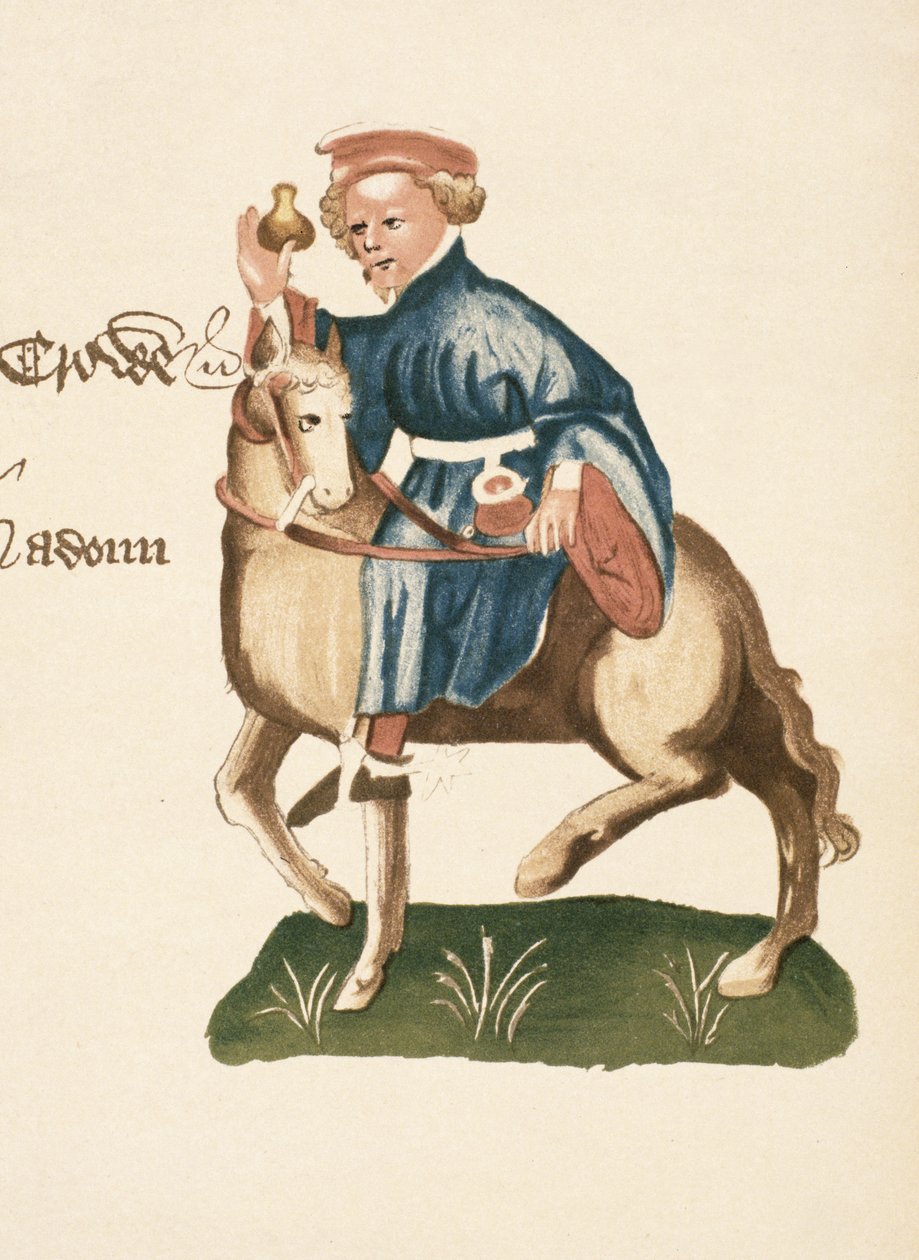 द मैनक्राफ्ट, द कैंटरबरी टेल्स का विस्तार, ज्यॉफ्री चौसर (c.1342-1400) एल्समेरे पांडुलिपि, फेससिमिल संस्करण, 1911 (मूल विवरण के लिए 128924 देखें) द्वारा अंग्रेजी स्कूल