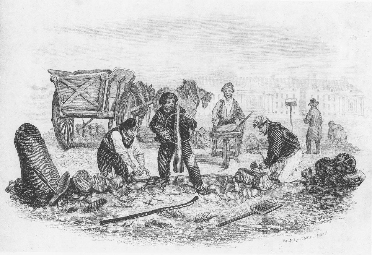 जे। मिलर, 1836 द्वारा उत्कीर्ण &39;द बुक ऑफ ट्रेड्स&39; से, द पैवियर द्वारा अंग्रेजी स्कूल