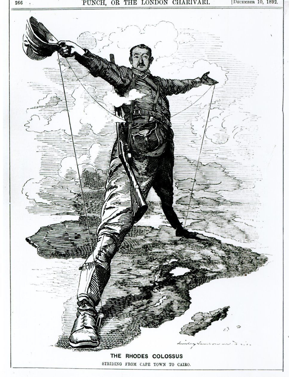 रोड्स कॉलोसस, &39;पंच&39; से, 10 दिसंबर 1892 द्वारा अंग्रेजी स्कूल