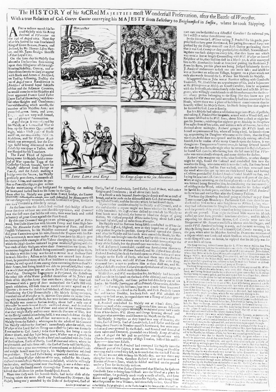 वॉर्सेस्टर की लड़ाई का इतिहास, 1660 में प्रकाशित हुआ द्वारा अंग्रेजी स्कूल