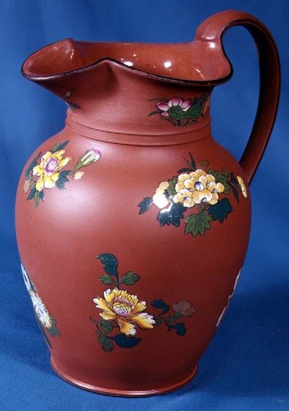 वेजवुड जुग, c.1840 (ब्राउन स्टोनवेयर) द्वारा अंग्रेजी स्कूल