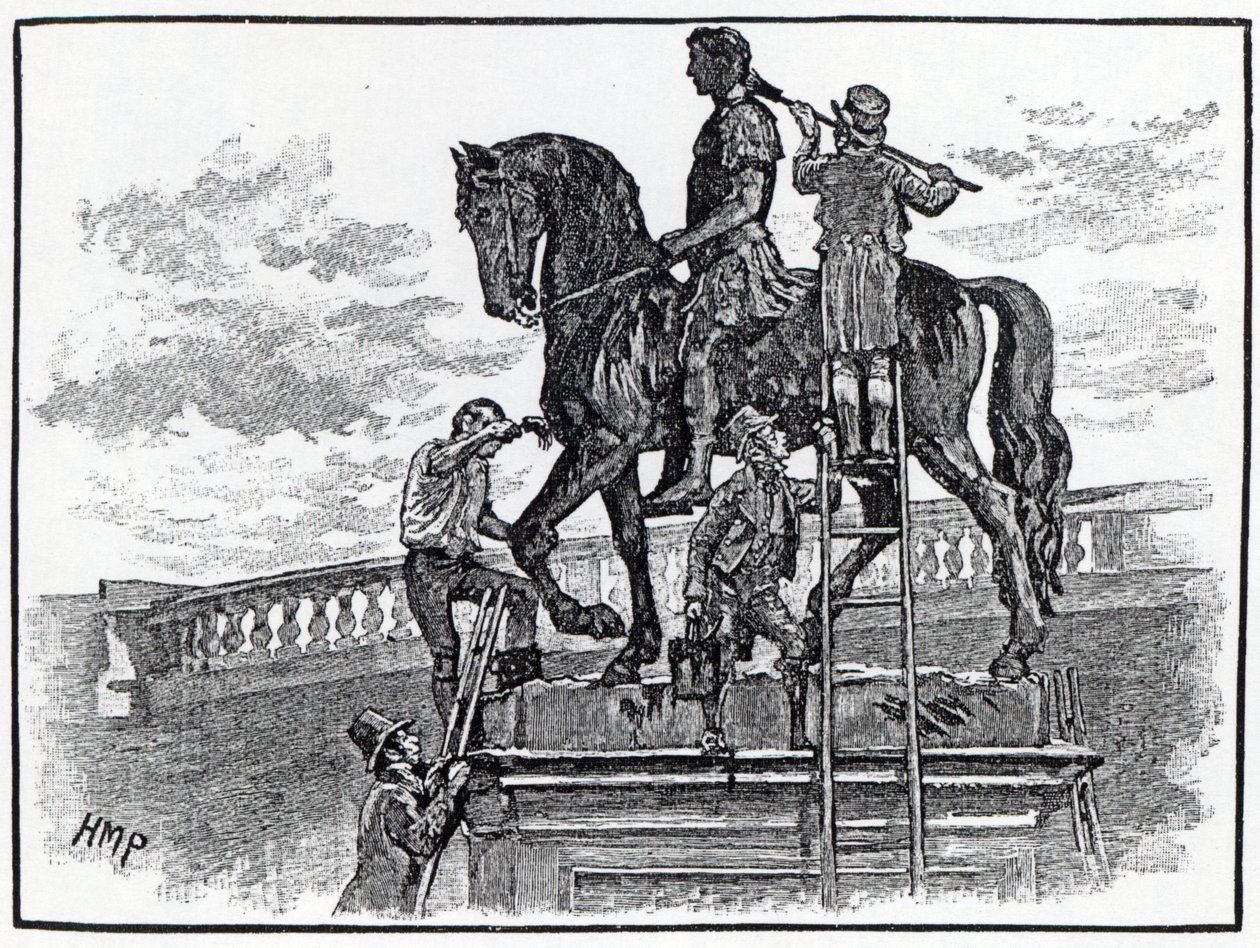 विलियम III की प्रतिमा काले, डबलिन, 1821 में रंगी हुई द्वारा अंग्रेजी स्कूल