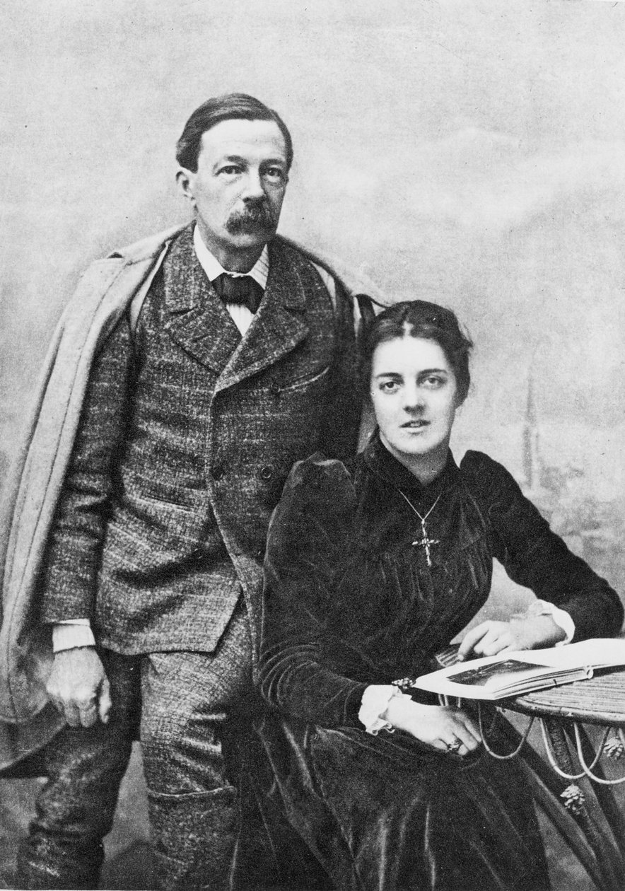 जॉन एडिंगटन साइमंड्स (1840-93) और उनकी बेटी, 1891 द्वारा अंग्रेजी फोटोग्राफर
