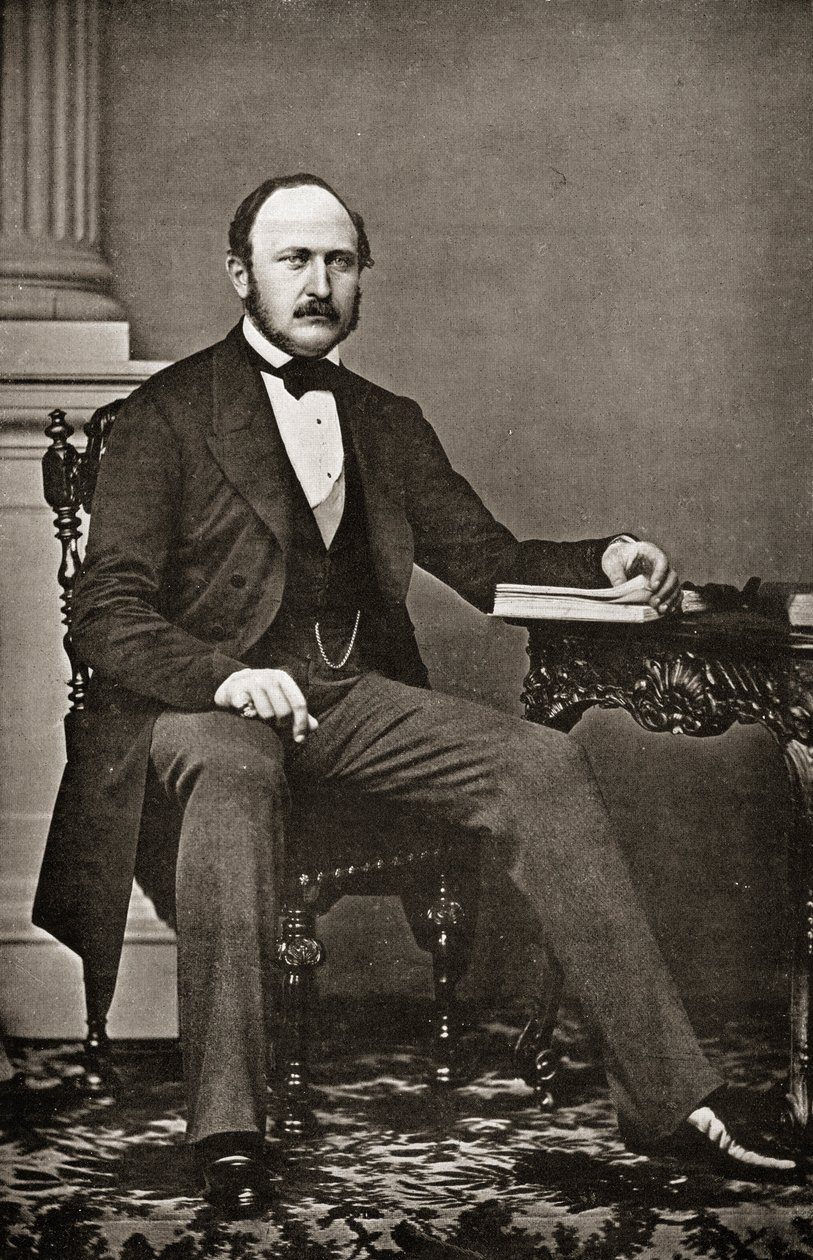 एचआरएच प्रिंस अल्बर्ट का अंतिम चित्र (1819-65) द्वारा अंग्रेजी फोटोग्राफर