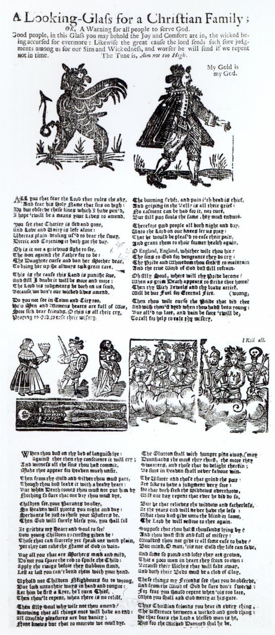 क्रिश्चियन फैमिली के लिए लुकिंग-ग्लास, c.1665 द्वारा अंग्रेजी स्कूल