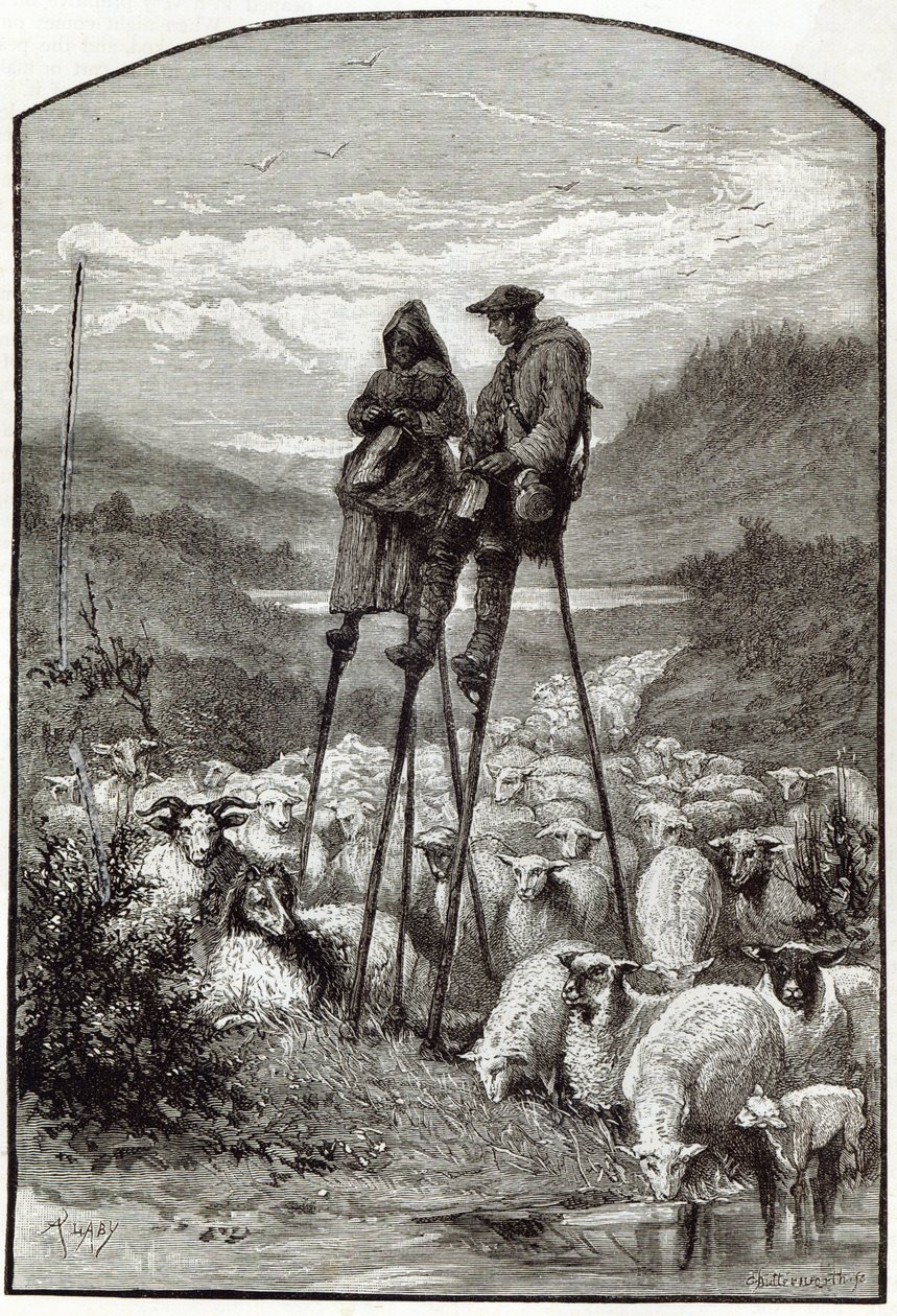 लैंड्स में एक देहाती, &39;लीजर आवर&39;, 1891 से द्वारा अंग्रेजी स्कूल