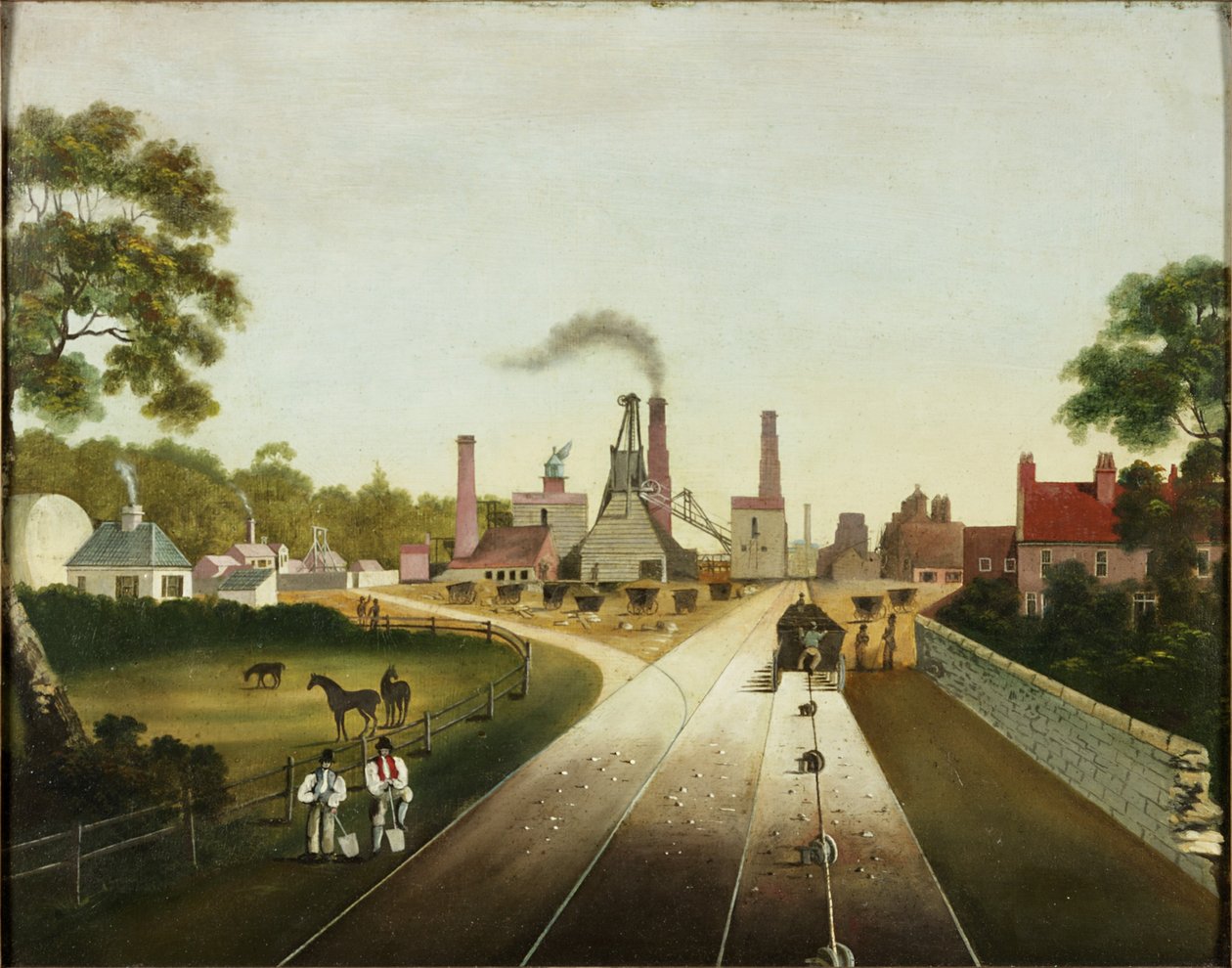 "ए" पिट, बैकवर्थ, c.1823-67 द्वारा अंग्रेजी स्कूल
