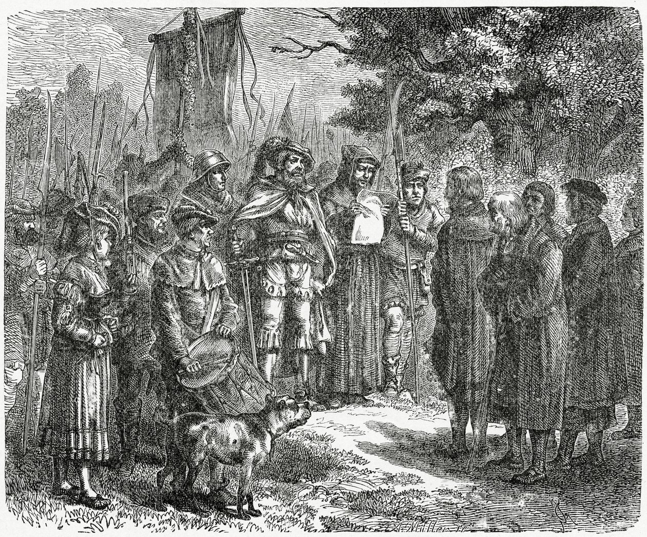 एक रॉबर नाइट, 1882 को श्रद्धांजलि अर्पित करता है द्वारा अंग्रेजी स्कूल