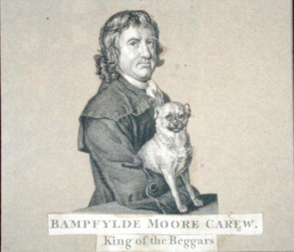 Bampfylde मूर कैरव (1693-c.1770) भिखारियों के राजा (उत्कीर्णन) द्वारा अंग्रेजी स्कूल