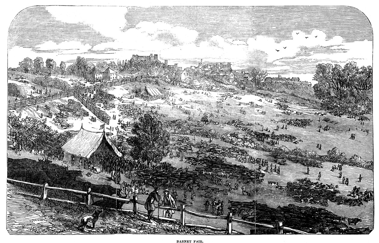 बार्नेट फेयर, 1849 द्वारा अंग्रेजी स्कूल