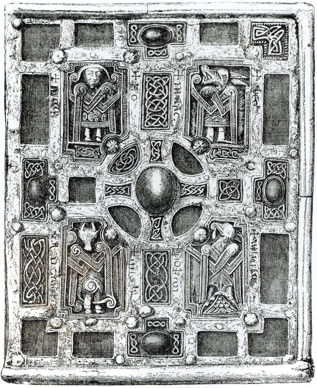 बुक-श्राइन या मोलिसे के कमड, c.1001-1025 द्वारा अंग्रेजी स्कूल