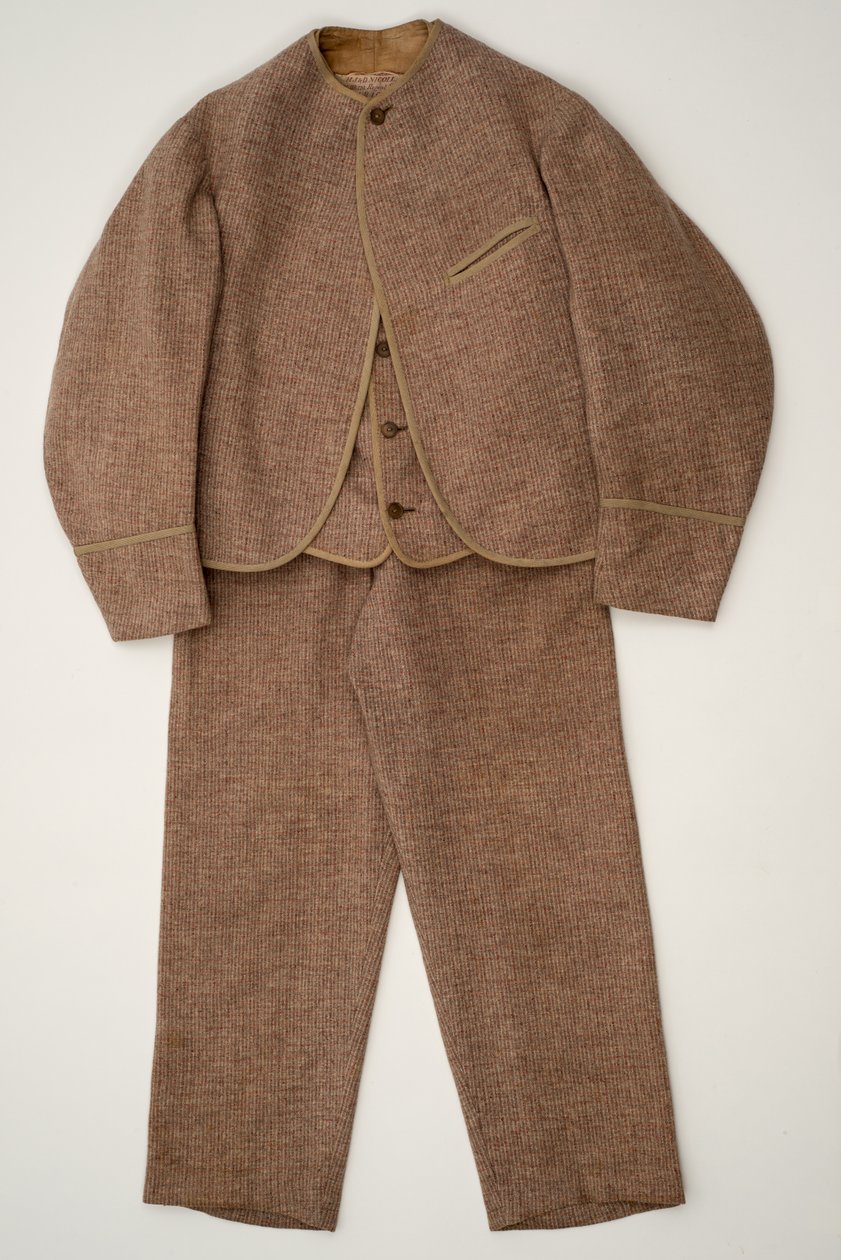 लड़कों का सूट, c.1880 (बुनी हुई ऊन) द्वारा अंग्रेजी स्कूल