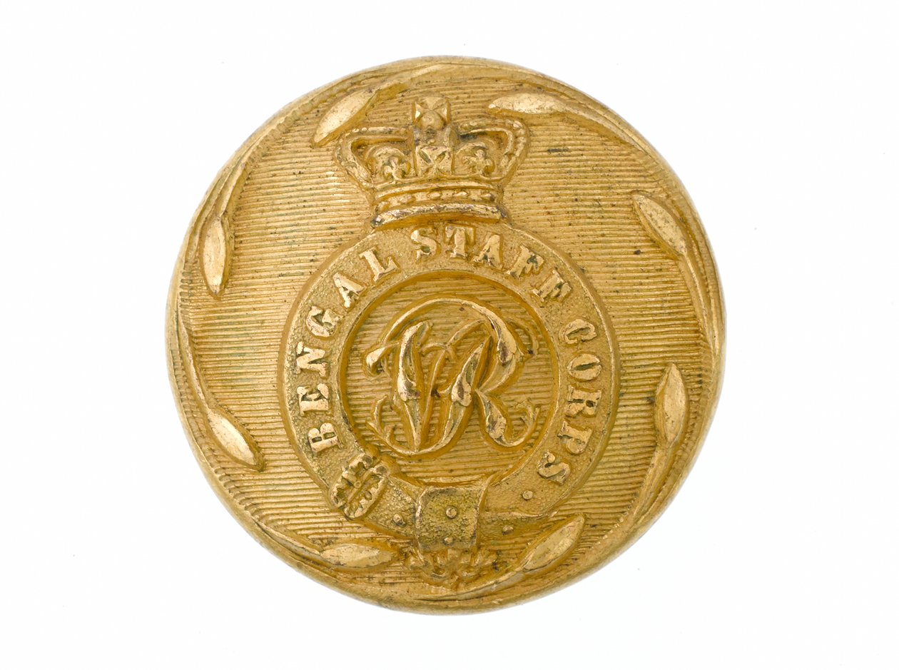 बटन, बंगाल स्टाफ कोर, 1861-1876 द्वारा अंग्रेजी स्कूल