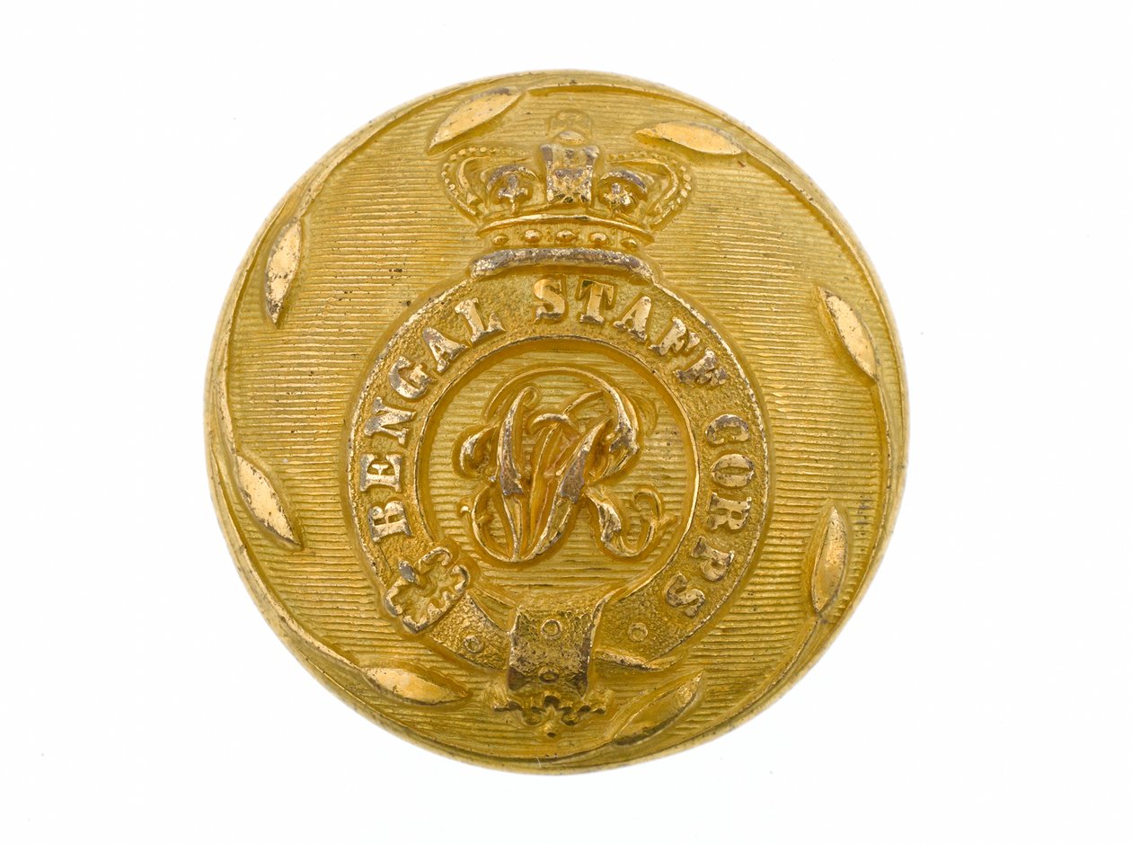 बटन, बंगाल स्टाफ कोर, 1861-1876 द्वारा अंग्रेजी स्कूल
