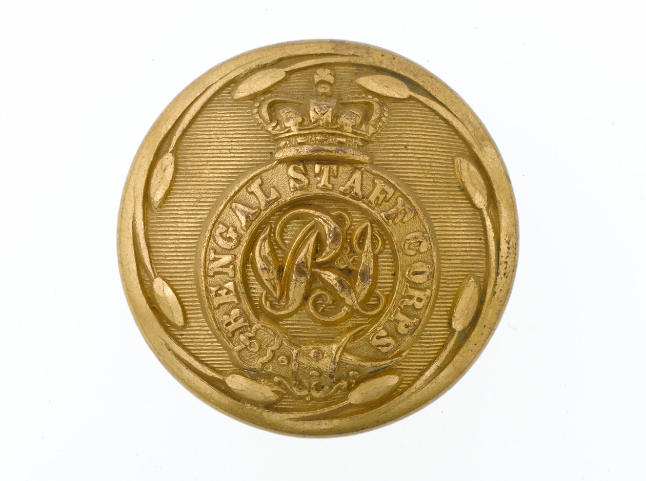 बटन, बंगाल स्टाफ कोर, 1876-1891 द्वारा अंग्रेजी स्कूल