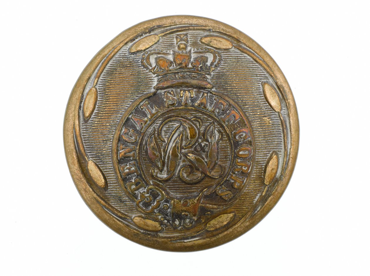 बटन, बंगाल स्टाफ कोर, 1876-1891 द्वारा अंग्रेजी स्कूल