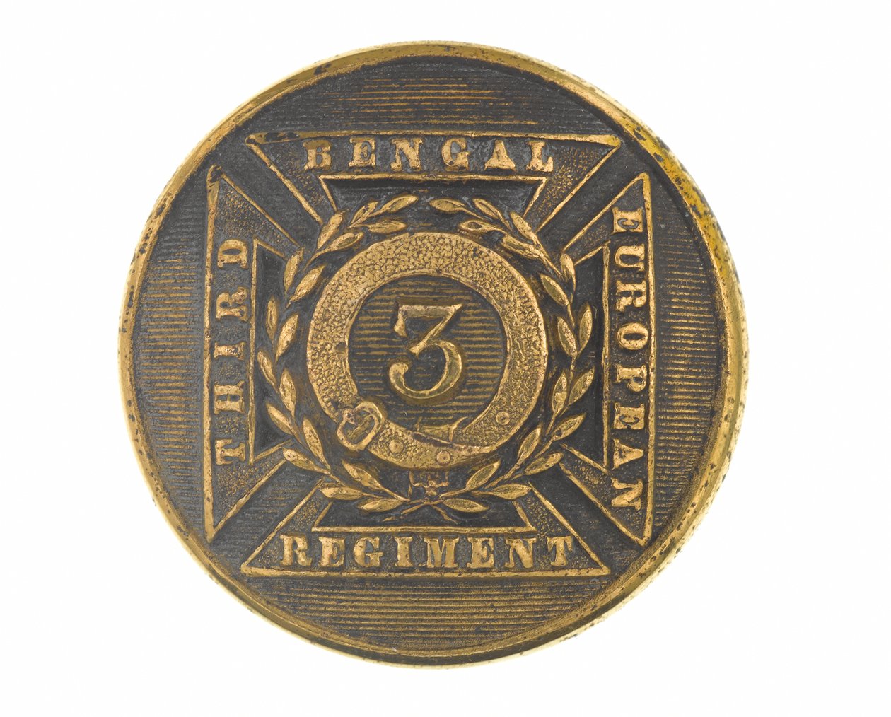 बटन, अधिकारी, तीसरा बंगाल यूरोपीय रेजिमेंट, 1854-1861 द्वारा अंग्रेजी स्कूल