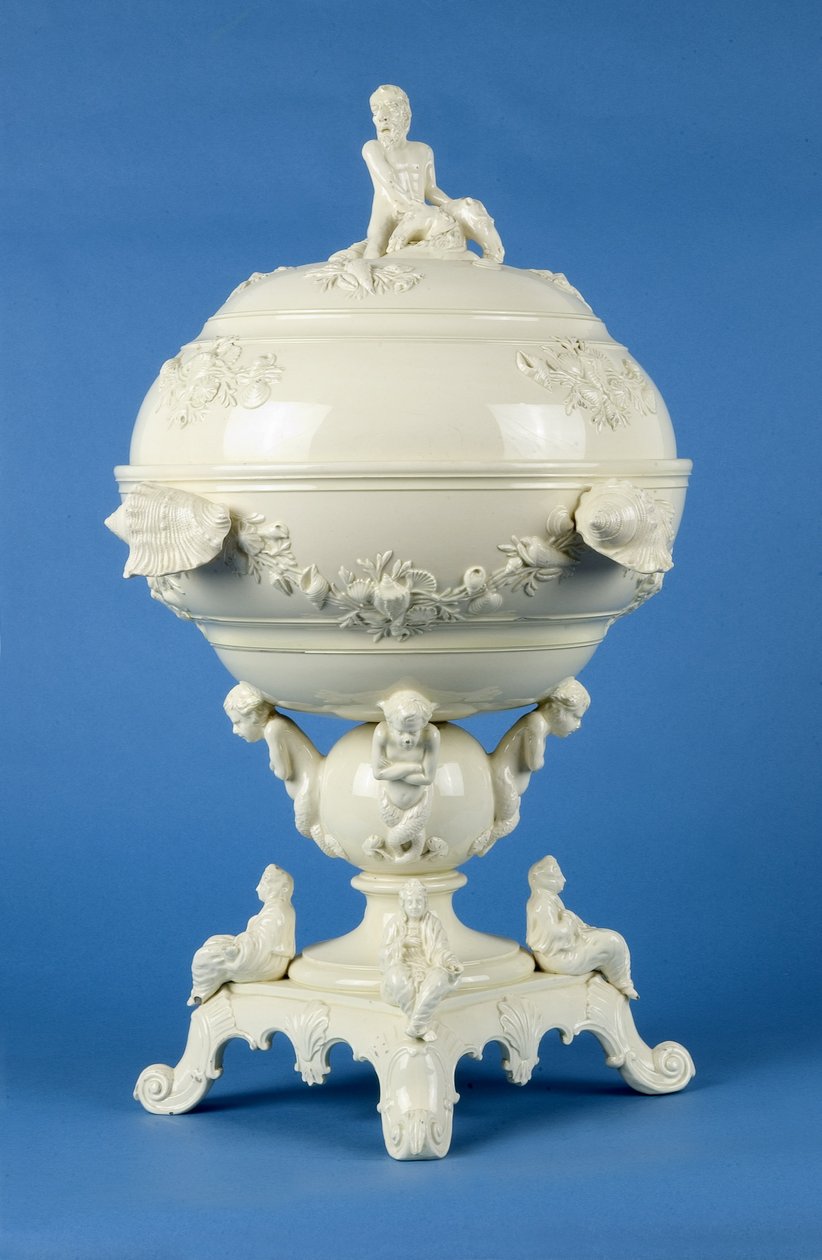 कॉकटेल स्टैंड पर, लीड्स, c.1790 (क्रीमवेयर) द्वारा अंग्रेजी स्कूल