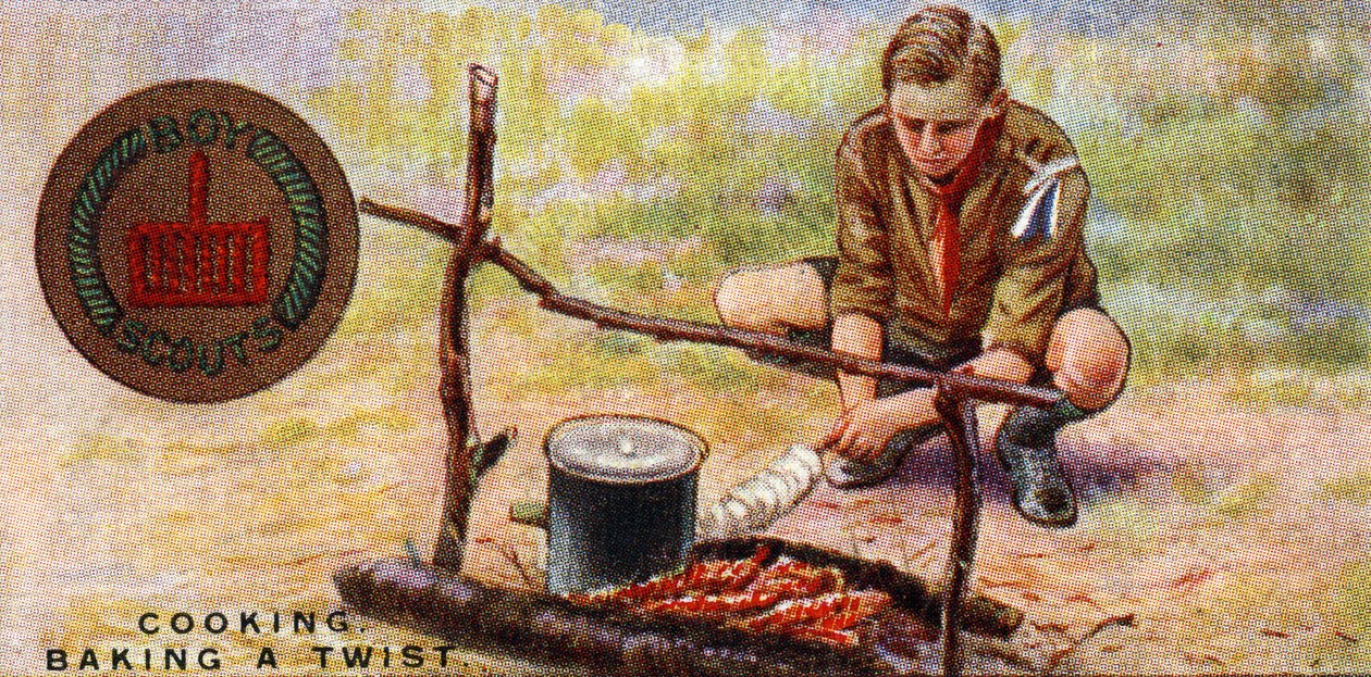 स्काउट्स के लिए कुक प्रवीणता बैज - बेकिंग ए ट्विस्ट, 1929 द्वारा अंग्रेजी स्कूल