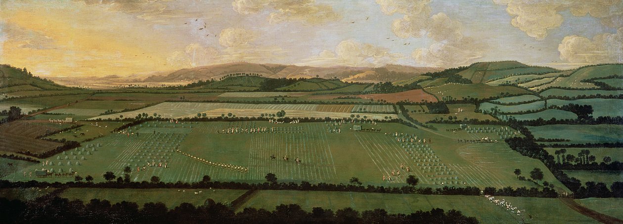 कंट्री राउंड डिक्सन मैनर, c.1725 द्वारा अंग्रेजी स्कूल