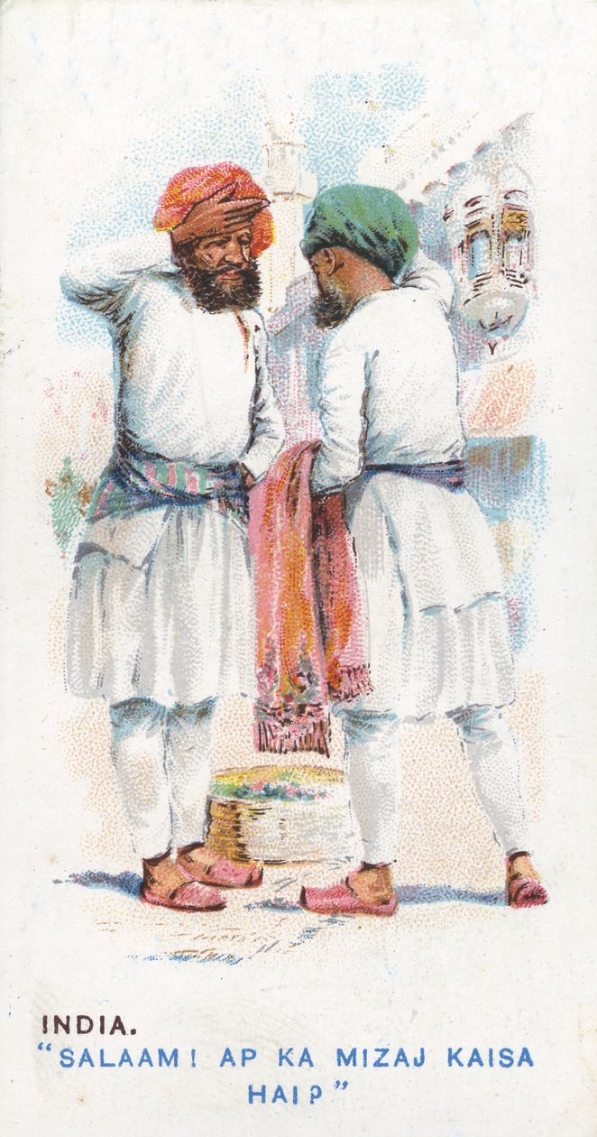 भारत में प्रचलित अभिवादन, 1907 द्वारा अंग्रेजी स्कूल
