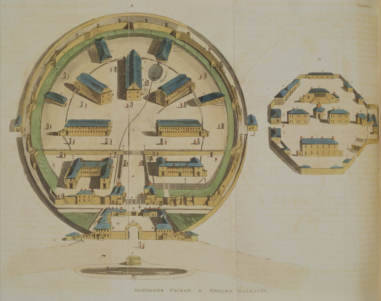 डार्टमूर जेल, 1810 द्वारा अंग्रेजी स्कूल