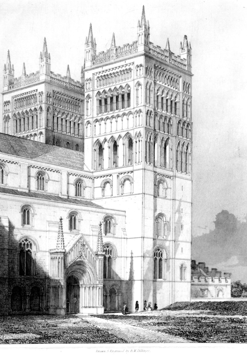 डरहम कैथेड्रल, 1843 द्वारा अंग्रेजी स्कूल