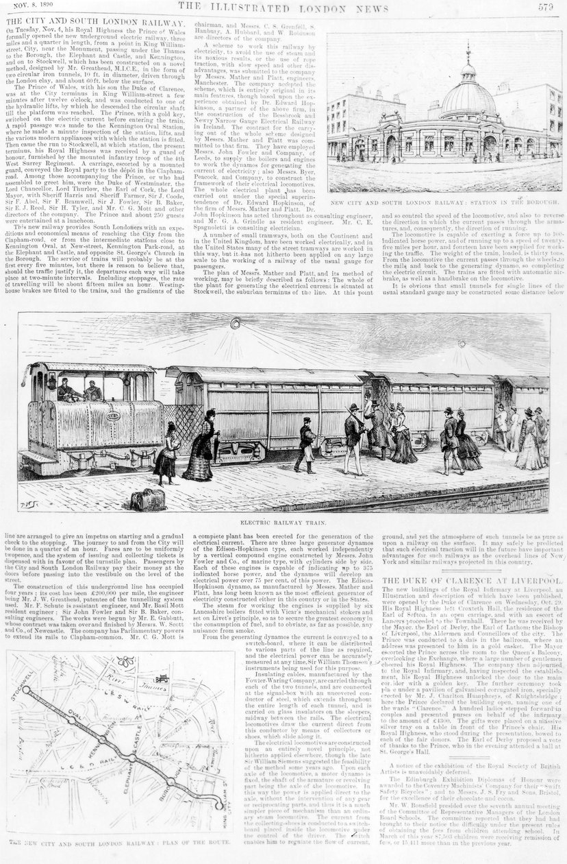 इलेक्ट्रिक ट्राम, 1890 द्वारा अंग्रेजी स्कूल