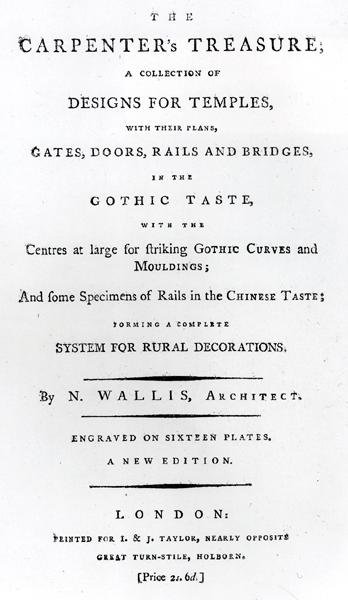 एन वालिस द्वारा 'द कारपेंटर ट्रेजर' के लिए फ्रंटिसपीस, प्रकाशित c.1793 (कागज पर स्याही) (b/w फोटो) द्वारा अंग्रेजी स्कूल