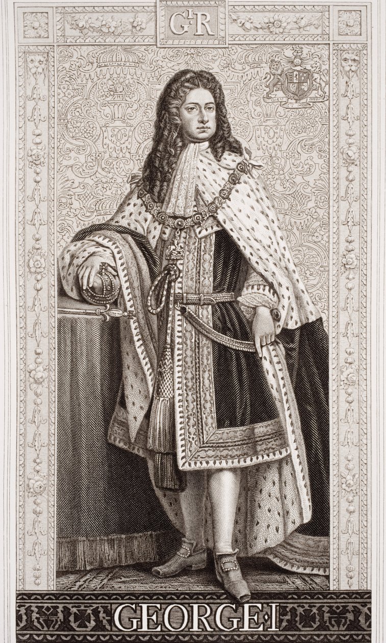 जॉर्ज I (1660-1727) `अंग्रेजी और स्कॉटिश इतिहास &39;वॉल्यूम II के उदाहरणों से द्वारा अंग्रेजी स्कूल