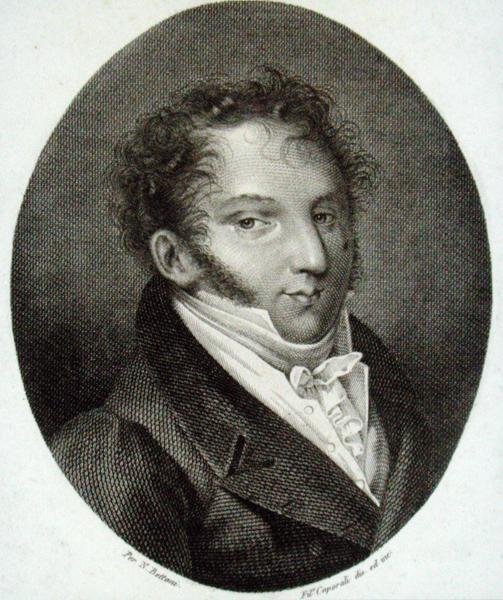 गियोआचिनो एंटोनियो रॉसिनी (1792-1868) (उत्कीर्णन) द्वारा अंग्रेजी स्कूल