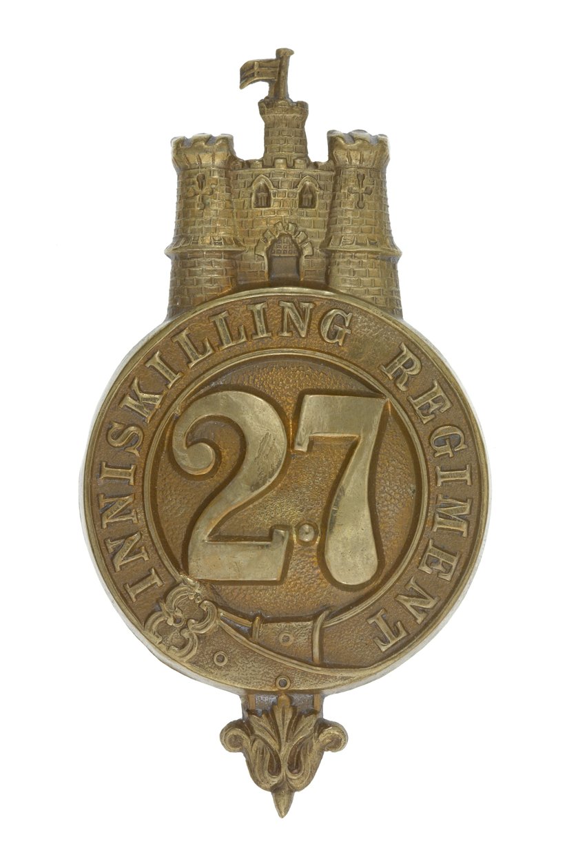 ग्लेनगैरी बैज, c.1874-81 (पीतल) द्वारा अंग्रेजी स्कूल