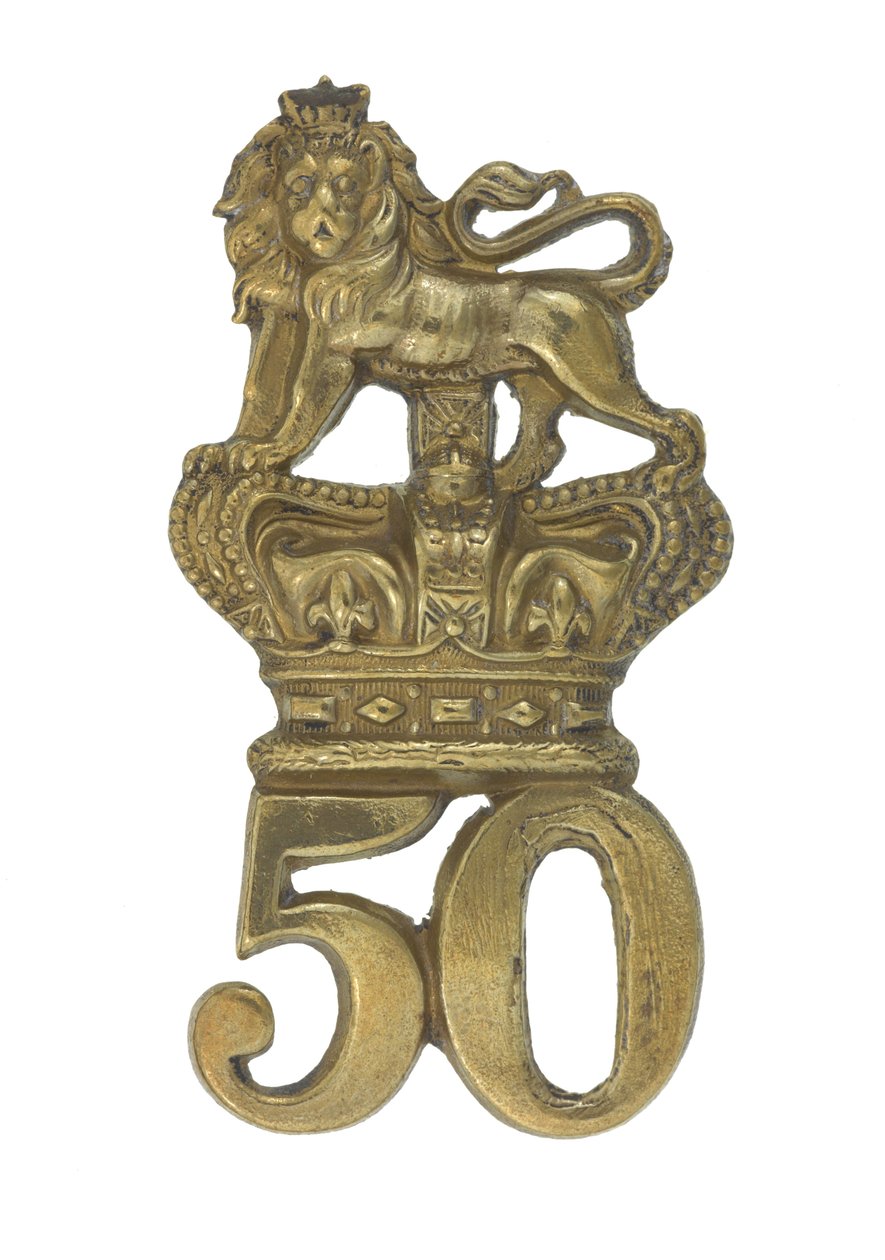 ग्लेनगैरी बैज, c.1874-81 (पीतल) द्वारा अंग्रेजी स्कूल