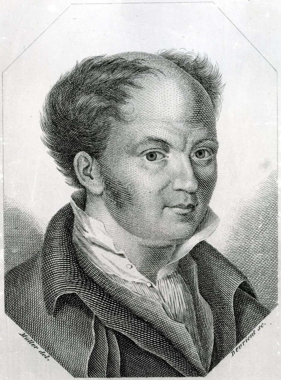 गॉटफ्राइड वेबर (1779-1839) (उत्कीर्णन) द्वारा अंग्रेजी स्कूल