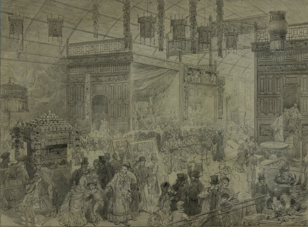 महान प्रदर्शनी, चीनी खंड, 1851 द्वारा अंग्रेजी स्कूल