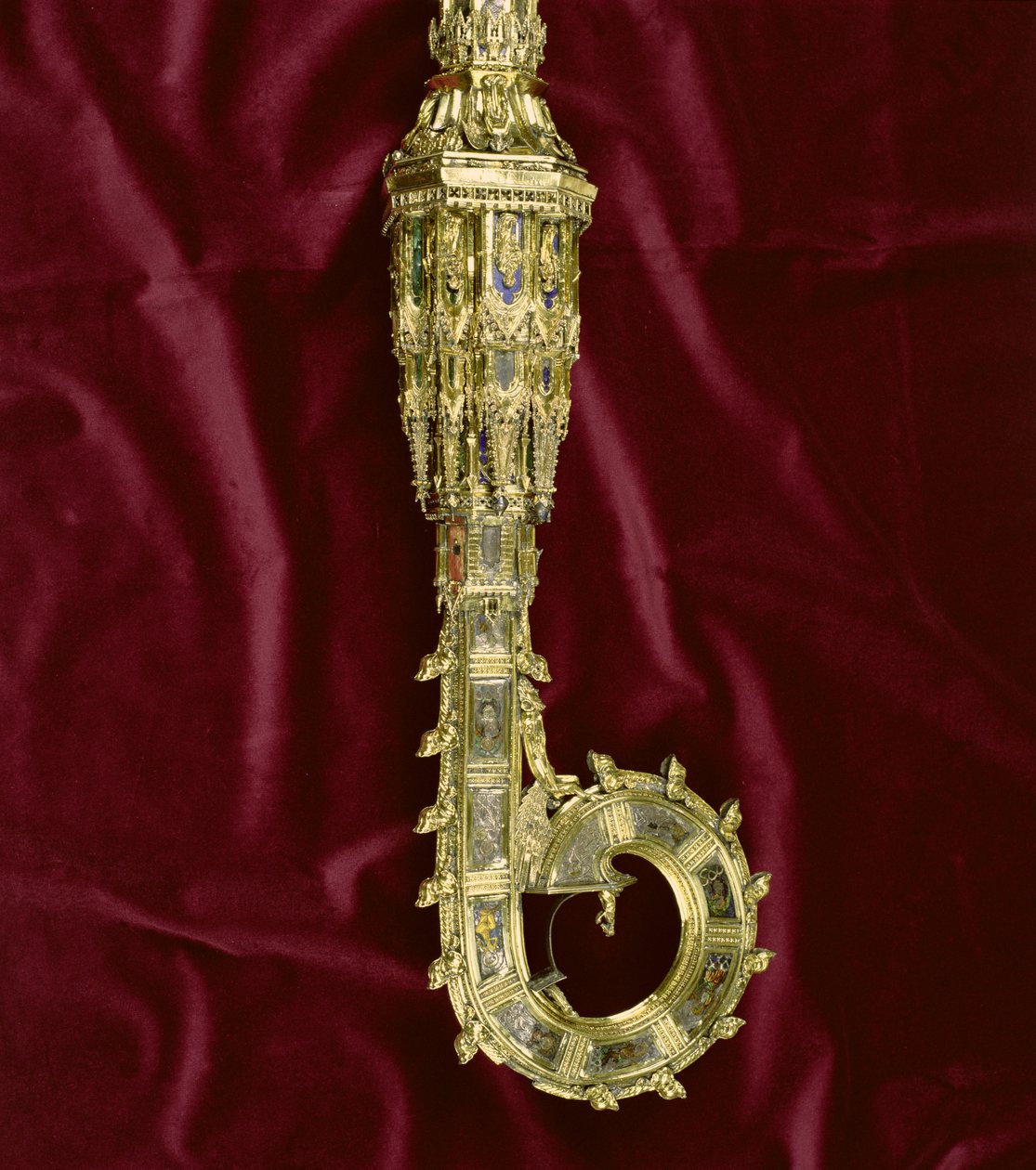 विलियम ऑफ वियकेहम के सिर और बदमाश (c.1320-1404): पॉल साइड (सिल्वर गिल्ट) (विस्तार) (205100-32 देखें) द्वारा अंग्रेजी स्कूल