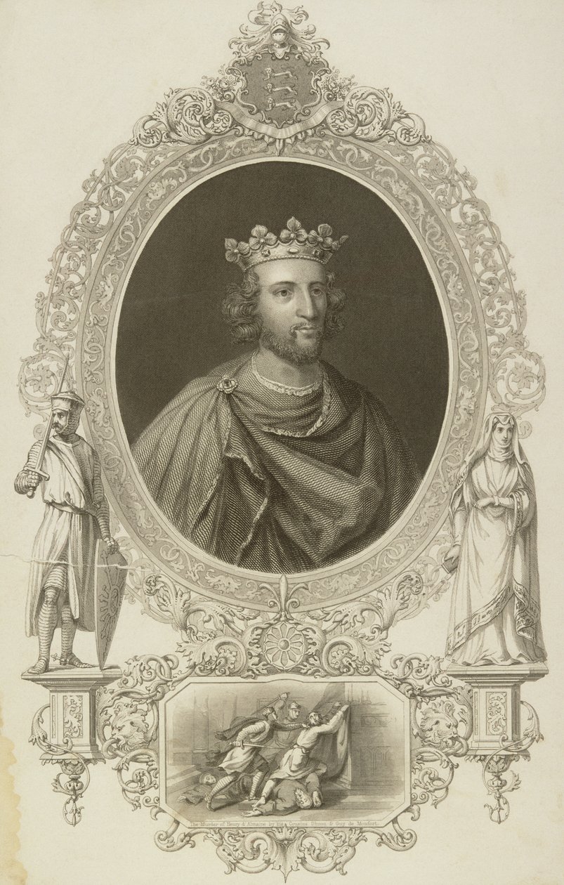 हेनरी III (1207-72) &39;द गैलरी ऑफ पोर्ट्रेट्स&39; से इंग्लैंड के राजा, 1833 प्रकाशित द्वारा अंग्रेजी स्कूल