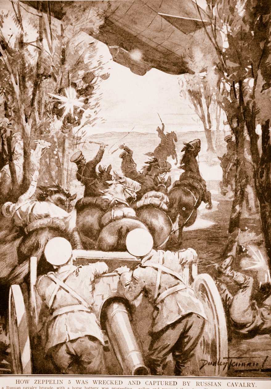 कैसे ज़ेपेलिन 5 को रूसी कैवलरी, 1914-19 द्वारा बर्बाद कर दिया गया था द्वारा अंग्रेजी स्कूल